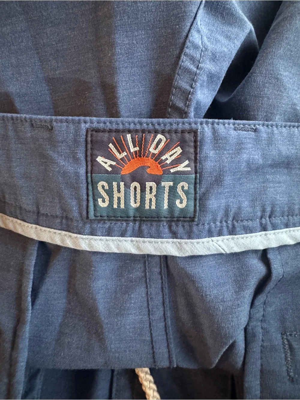 Faherty All Day Shorts Blue Size 38 Performance Stretch Hybrid Shorts